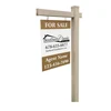 White Vinyl Pvc Real Estate Sign Post,Easily Assembled Vinyl Real Estate Sign Post