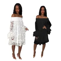 

90703-MX25 off shoulder fit and flare plus size dress for girls