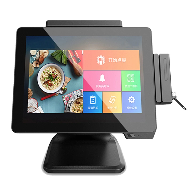 Weiou High Quality and Competitive 15 inch Single Touch Screen POS System can use  in Retail Store and Restaurant
