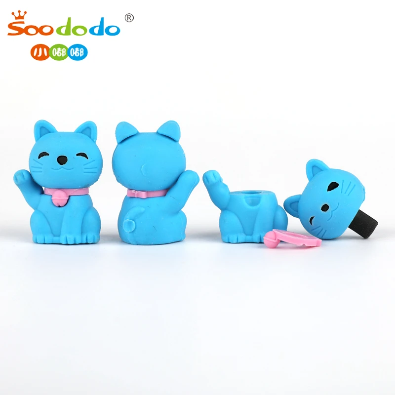 mini cute animal eraser