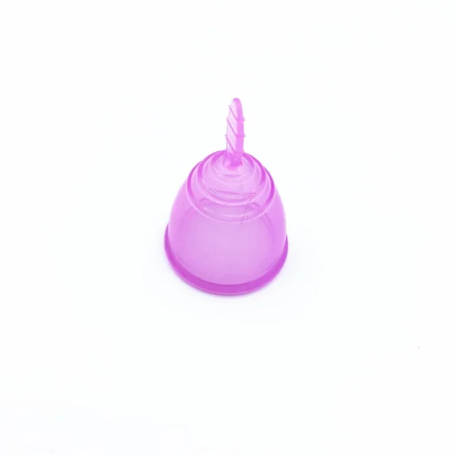 

Hot sale high quality rubber silicone menstrual cup, Pink, purple,clear,blue,yellow