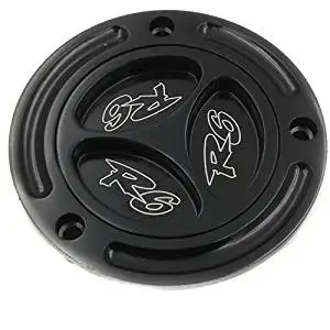 XKMT- Motorcycle Black Keyless Gas Cap Twist Off Aluminum Racing Fuel Tank Cap For Yamaha YZF R6 (All Years)