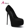 Beautiful latest Fashion Large Size Stiletto Black Women High Heel Dress Shoes