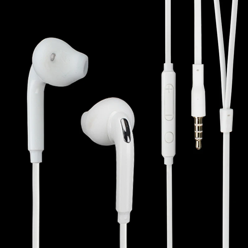 

wholesale High quality s6 earphone in-ear stereo headset earpiece with microphone for S6 note 3 4