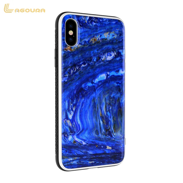 Hot sale accept custom  for iPhone X tpu pc material case Shell drop glue process tpu pc phone case high quality tpu pc case