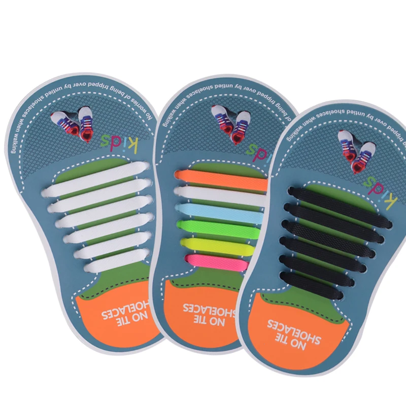 

Hot Selling Easy Cleaning No Tie Elastic Shoe Lace Silicone Shoelaces For Adult, Customized