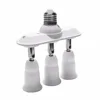 Light Socket Splitter 3 in 1 E26 E27 Adapter Converter Horizontal Designed 360 Degrees Adjustable 180 Degree Bendable