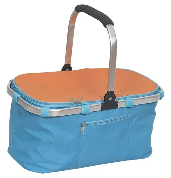 Canvas Picnic Basket With Aluminum Frame Buy Canvas Picnic Basket
