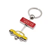 Hot sale zinc alloy enamel keyring custom Souvenir Turkey Taxi Car Keychain
