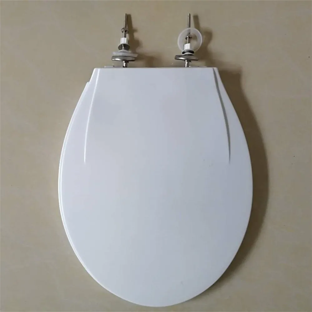 

Factory supply directly MT-874 pure PP V shape stain steel screw fast close good quality toilet seat cover, White