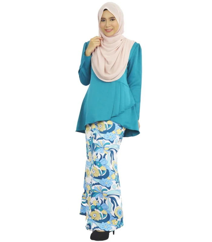 Women Muslim Islamic Malaysia Fashion Baju Kurung Kedah  