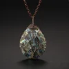 Abalone Shell Tree of Life Pendant Necklaces for Women