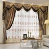High ceiling turkish embroidery elegant valance curtain