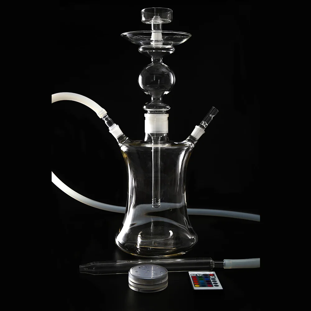 

Clear glass hookah shisha art glass hookah