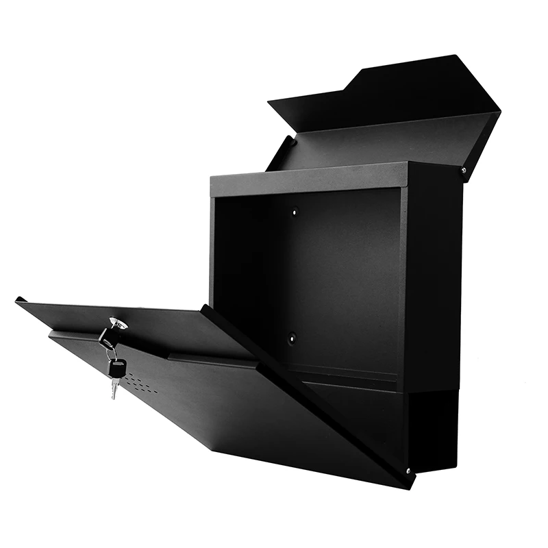 Large Wall Mounted Mailbox Postbox Outside Mail Post Letter Box Steel