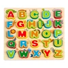 Wooden Number and Alphabet Puzzle Board Number Sorter Blocks Baby Kids Early Educational Toy
