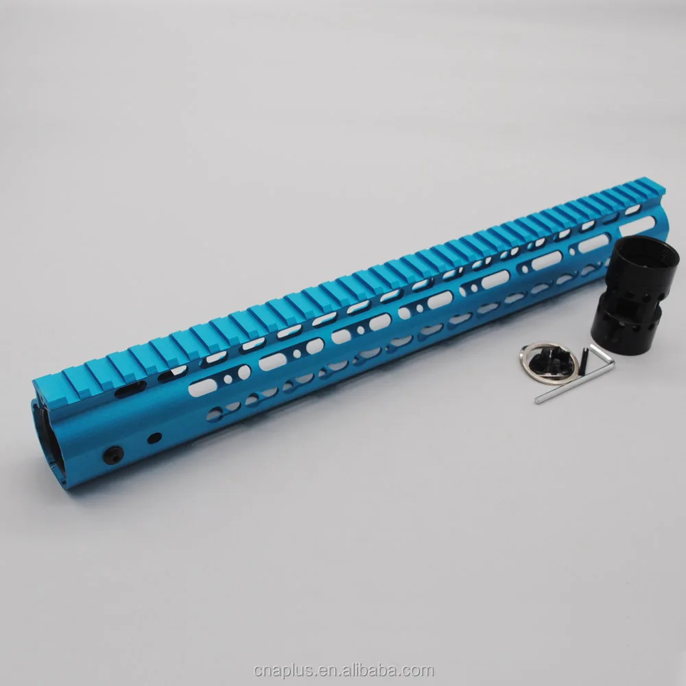 

Blue  Free Float Keymod Handguard with Rail Mount system for AR15