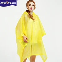 

Wholesale EVA Fashion All Season Women Extra Large Yellow Plastic Rain Poncho