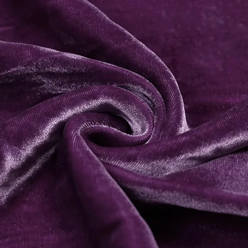 
plain solid dyed silk viscose fabric dyeing fashion silk velvet fabric 