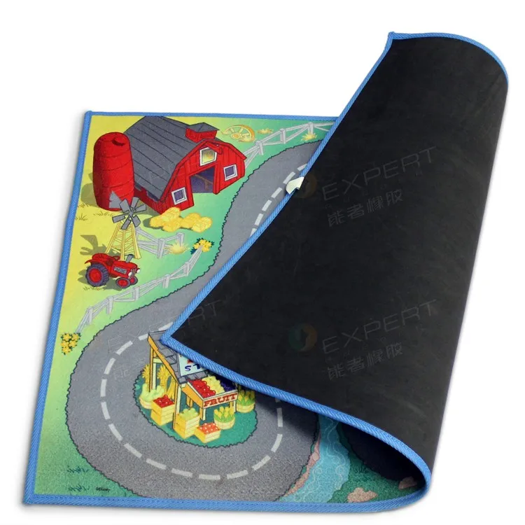 Kids Giant City Playmat Floor Play Mat for Toy Cars Road Railway Train Track