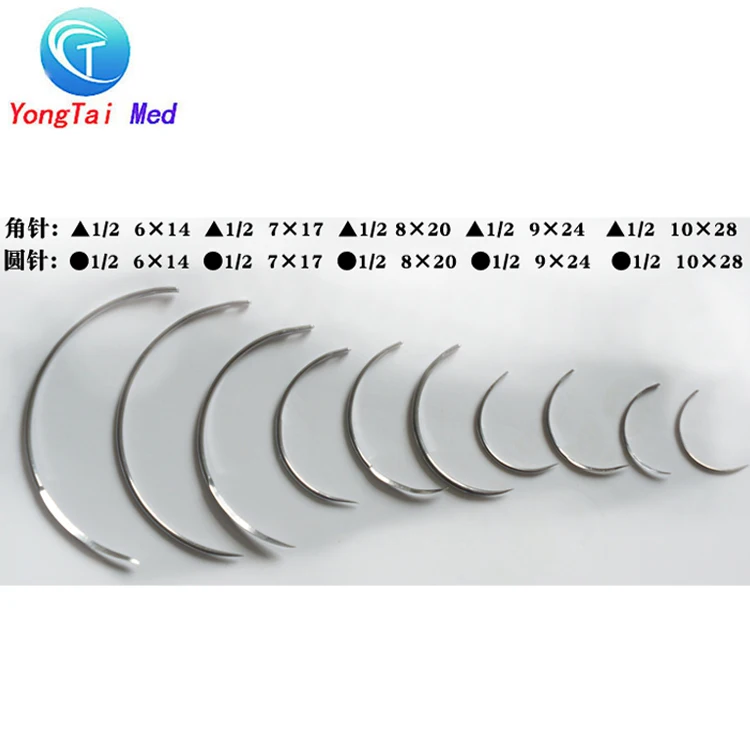 
High quality stainless steel medical sterile surgical suture needle with great price 