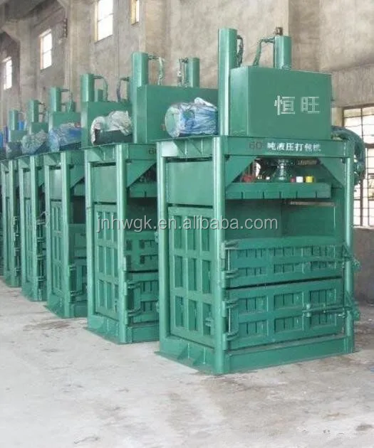 Press baler machine for used clothing HW-60Waste Paper Baler Machine,Vertical Press Packing Machine