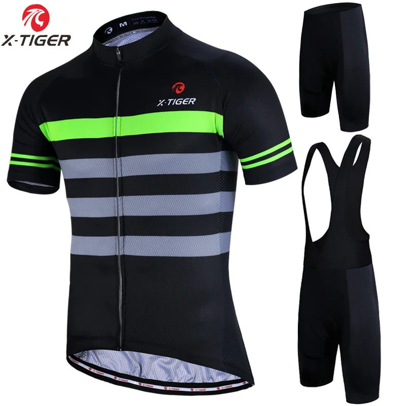 

X-Tiger Summer Cycling Jersey Sets bicycle jersey Cycling Clothing Short Sleeve Bicycle Clothing MTB Bike Jersey Set