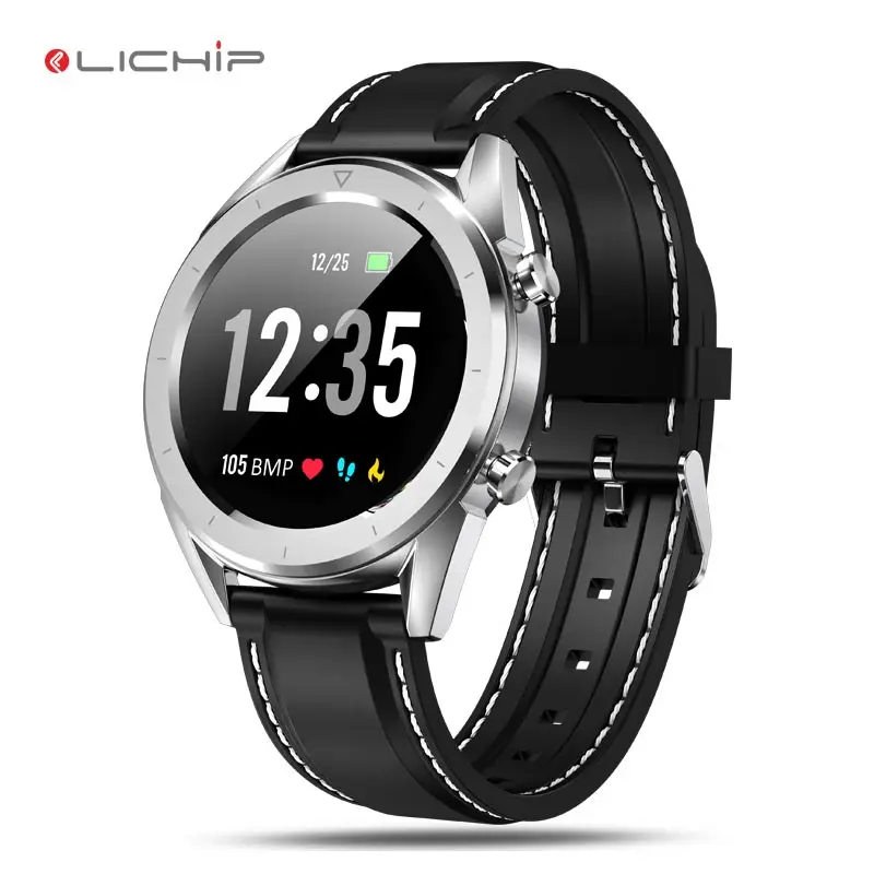 

LICHIP cheap hand mobile phone rosh programmable fitness top smartwatch slider 1 piece smartphone telephone circle smart watch, Black;silver