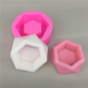 Hot sale concrete planter silicone mold clay craft home office decoration potting
