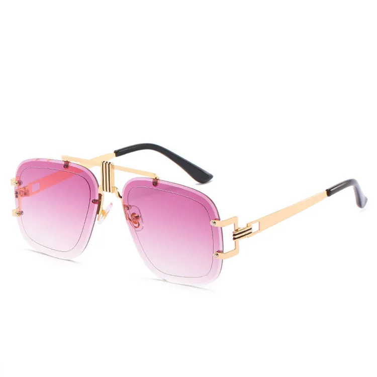 

Sexy Rimless Oversized Sunglasses Women Vintage 2019 Brand Sun Glasses, Mix color or custom colors