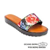 high quality vamp printing slip-on toe custom printed flip flops pvc cool slipper