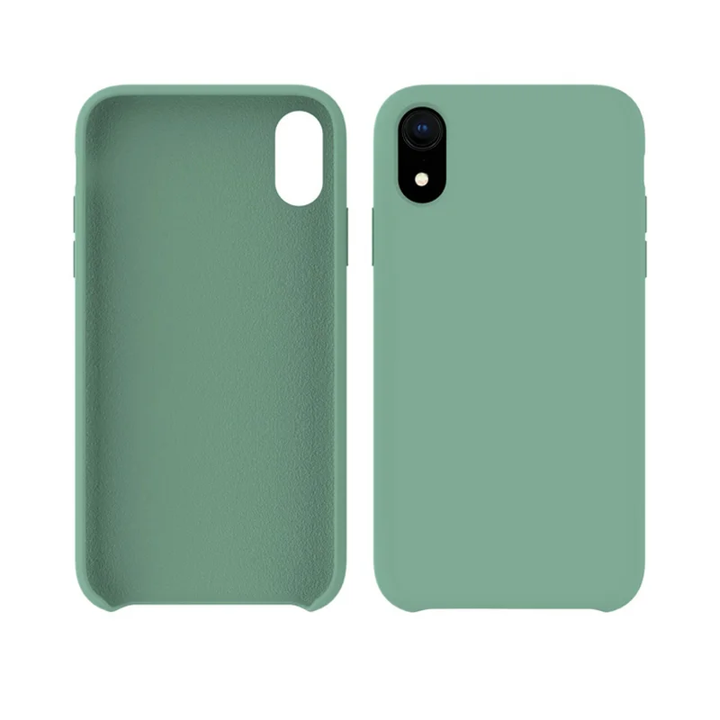 Colorful luxury silicone cell phone cover for iphone 7Plus /8 Plus slim liquid mobile case
