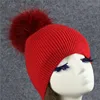 Nice Factory Export Floppy Wool Blend Hat Fur Pom Pom Wooly Knitting Beanie Hat