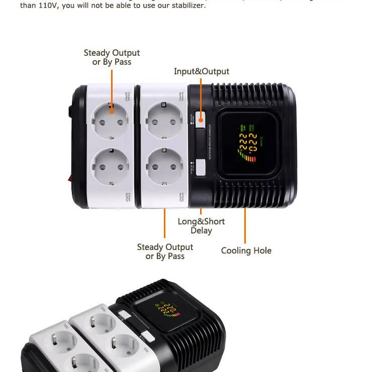 regulador de voltaje de 2000va para nevera y tv estabilizador de voltaje de ahorro de energia buy regulador de voltaje para nevera y