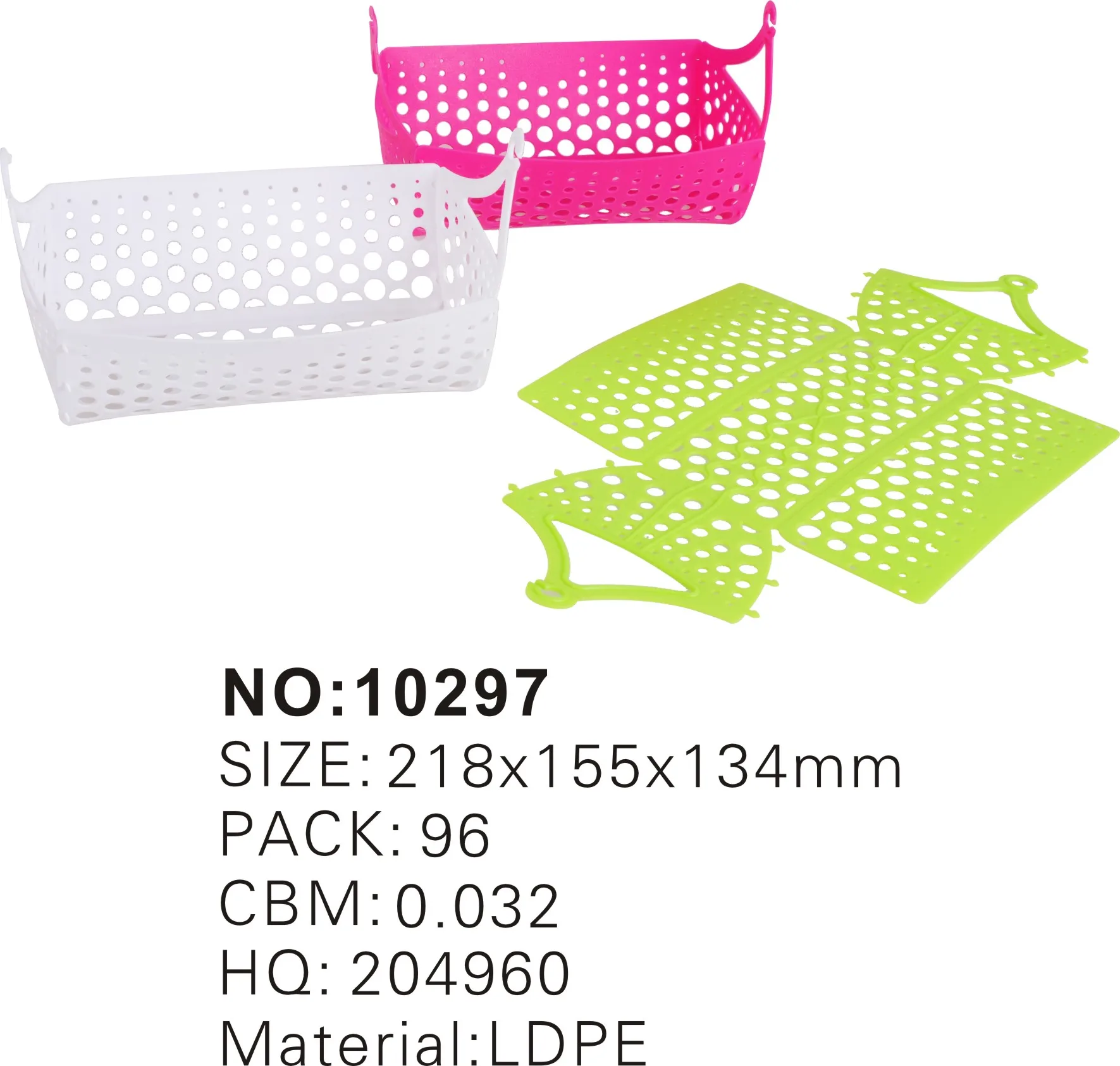 Unique DIY food grade foldable plastic basket collapsible insulated picnic basket