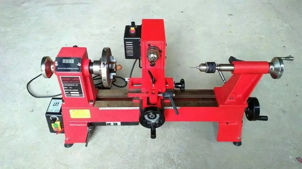 
woodworking machine hot-sale heavy-duty wood lathe MC1218VDB with high quality for family DIY 