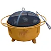 BBQ Outdoor Garden Fire Ring Fire Bowl Patio Iron Retro Vintage Rustic Fire Pit