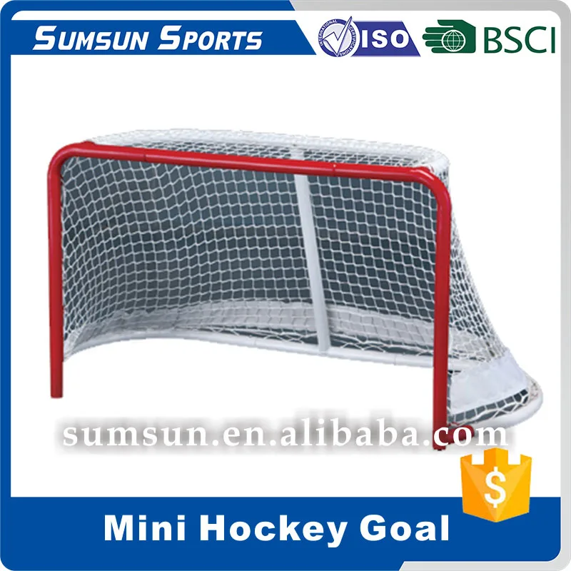 Championship Hockey Goal With Protective Pad 32" Nhl Cage Steel Ice