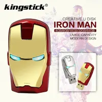 

Real capacity Iron man pendrive usb flash drive 128gb 64gb 32gb 16gb Metal waterproof usb pen drive U disk gift cle usb stick