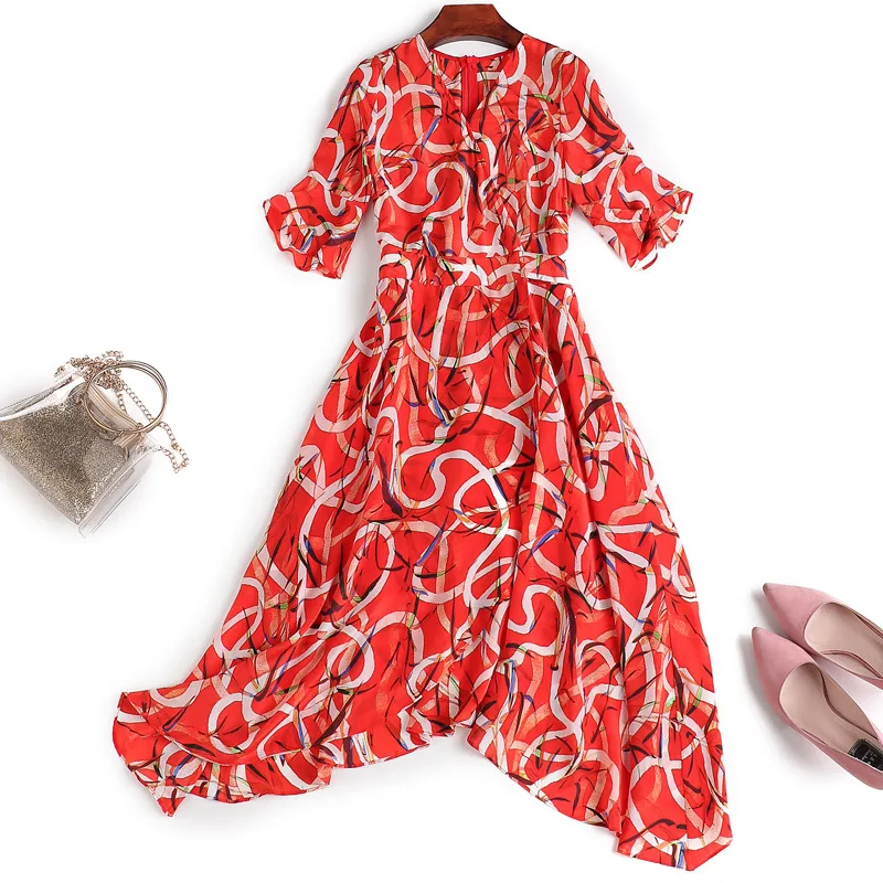 chiffon ladies dress