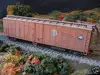 HO weathered Portland Fruit Express 50-ft reefer KDs Train Carriage