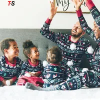 

Drop shipping Family jammies home suit kids christmas children pajamas