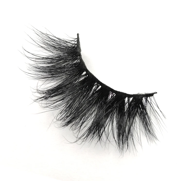 

25MM Long Eyelashes Mink 3D Eyelashes Vendor,Real Mink Fur,Private Label 25MM Lashes Custom Packaging Box, Natural black