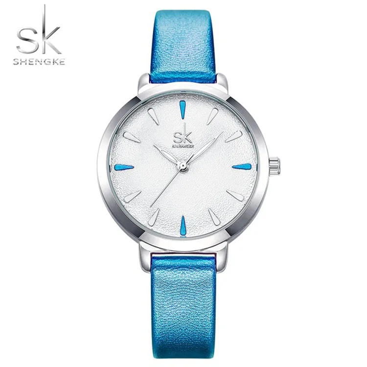 

SHENGKE K8019 Lady Watch Fashion Quartz Movement watch for girl Leather Band Watch, N/a