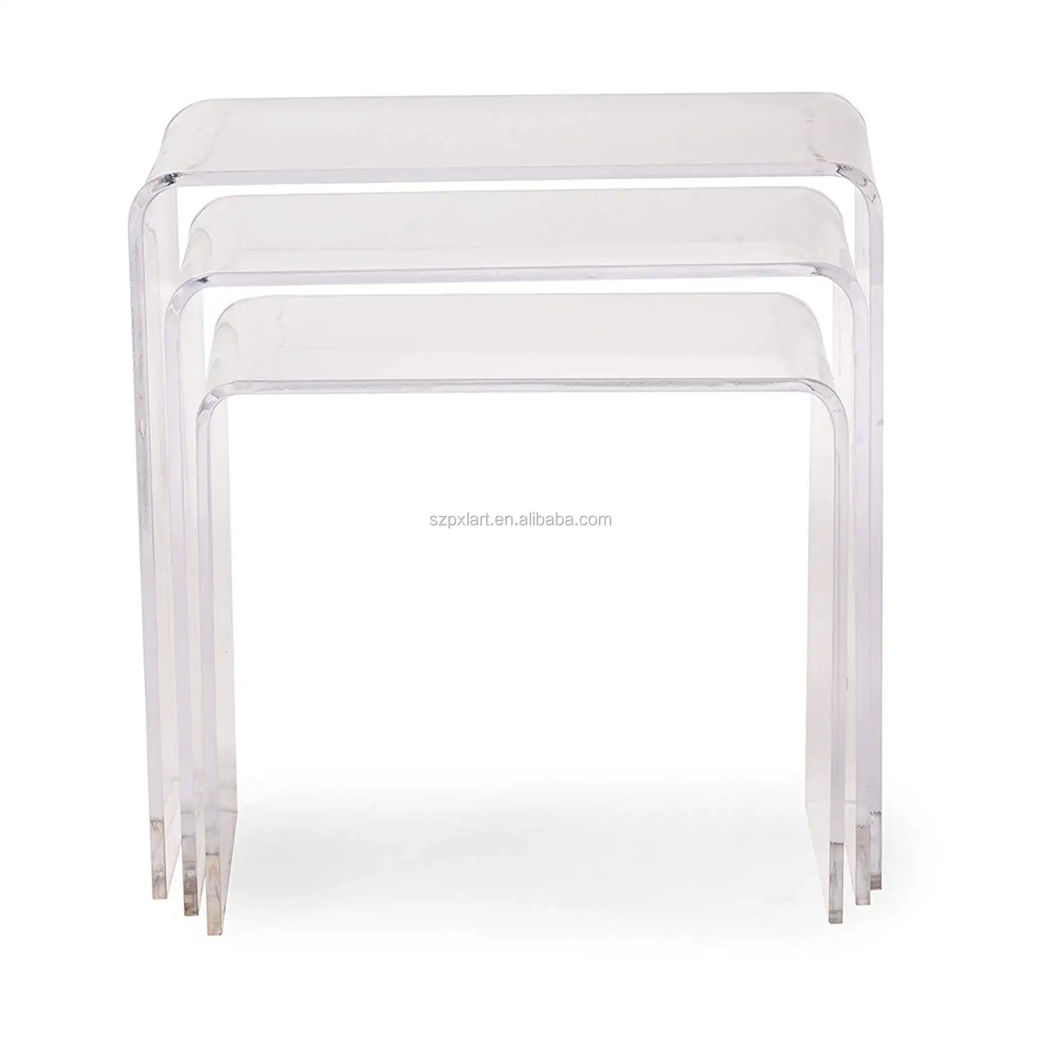 Acrylic Small Table For Easy Finishing Customizable Hand Made