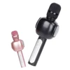 Customized logo print microphone USB wireless karaoke microphone with voice changer support all karaoke app