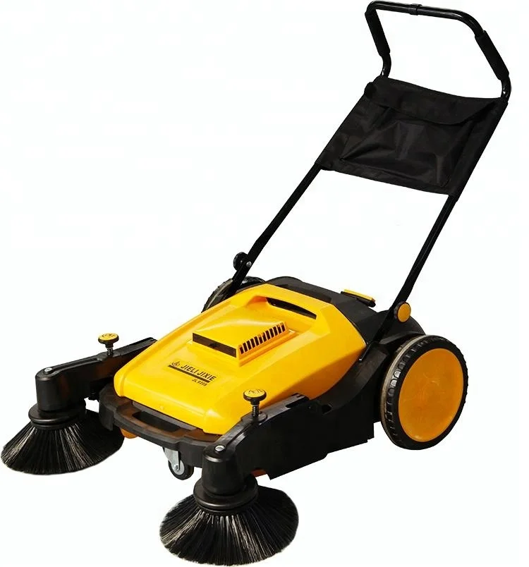 
mini manual hand push industrial street road floor cleaning sweeper machine 
