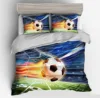 winter children bed 3d printed squares cover set bed spread quilt