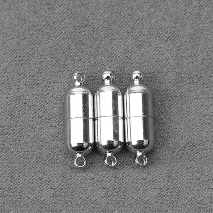 

JF2201 Silver/Gold Plated Strong Magnetic Barrel Magnet Clasps for Pearls Necklace