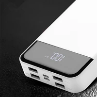 

2019 new products 4 usb port double input 3 in 1 high capacity 20000 mah portable charger power bank with free sample